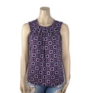 3/$30 - Jones New York Kaleidoscope Top Sz M